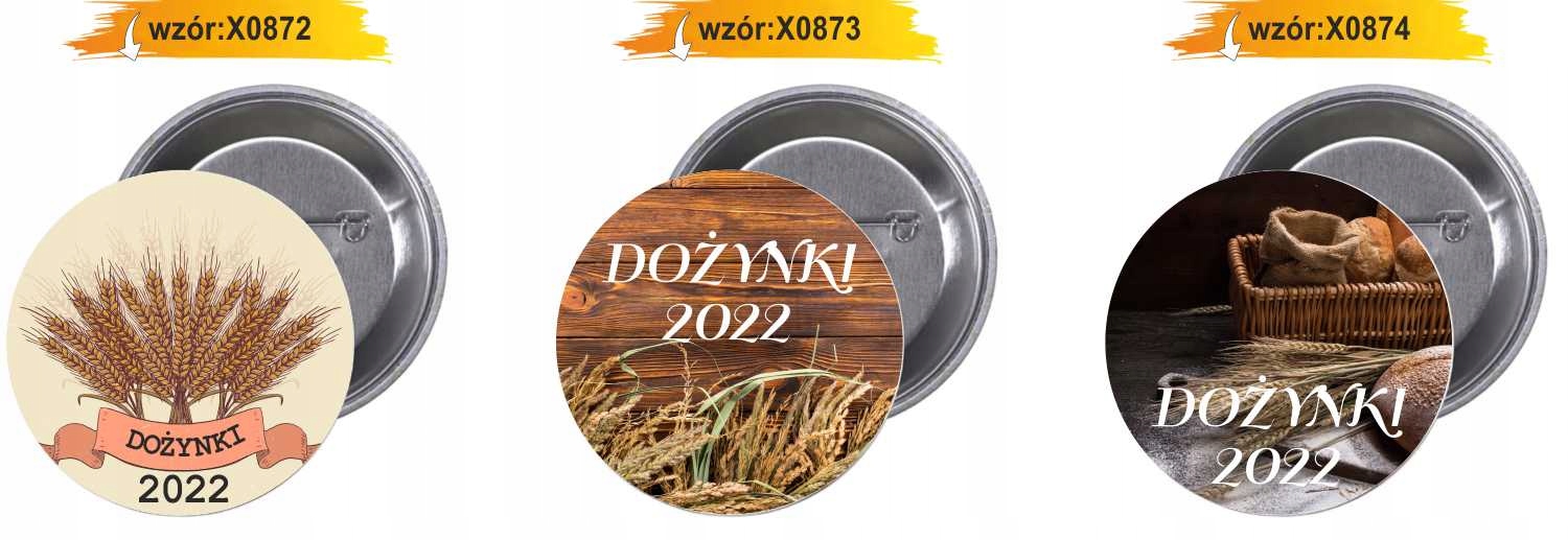 Przypinki buttony HIT DOŻYNKI TANIO Kształt okrągły