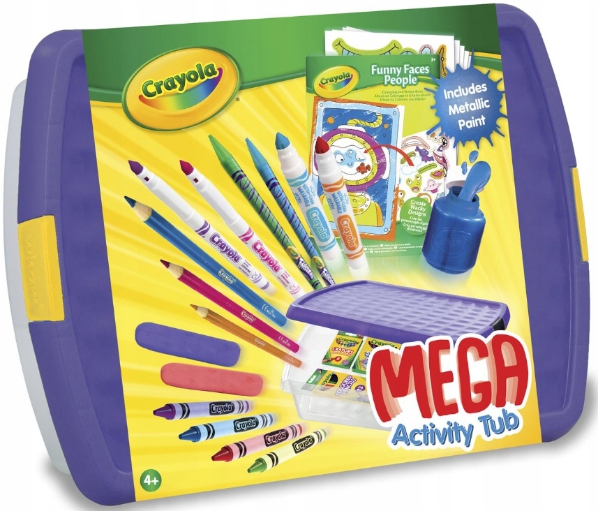 Crayola Activity Tub Zestaw Plastyczny Kredki Pisaki Plastelina 919694