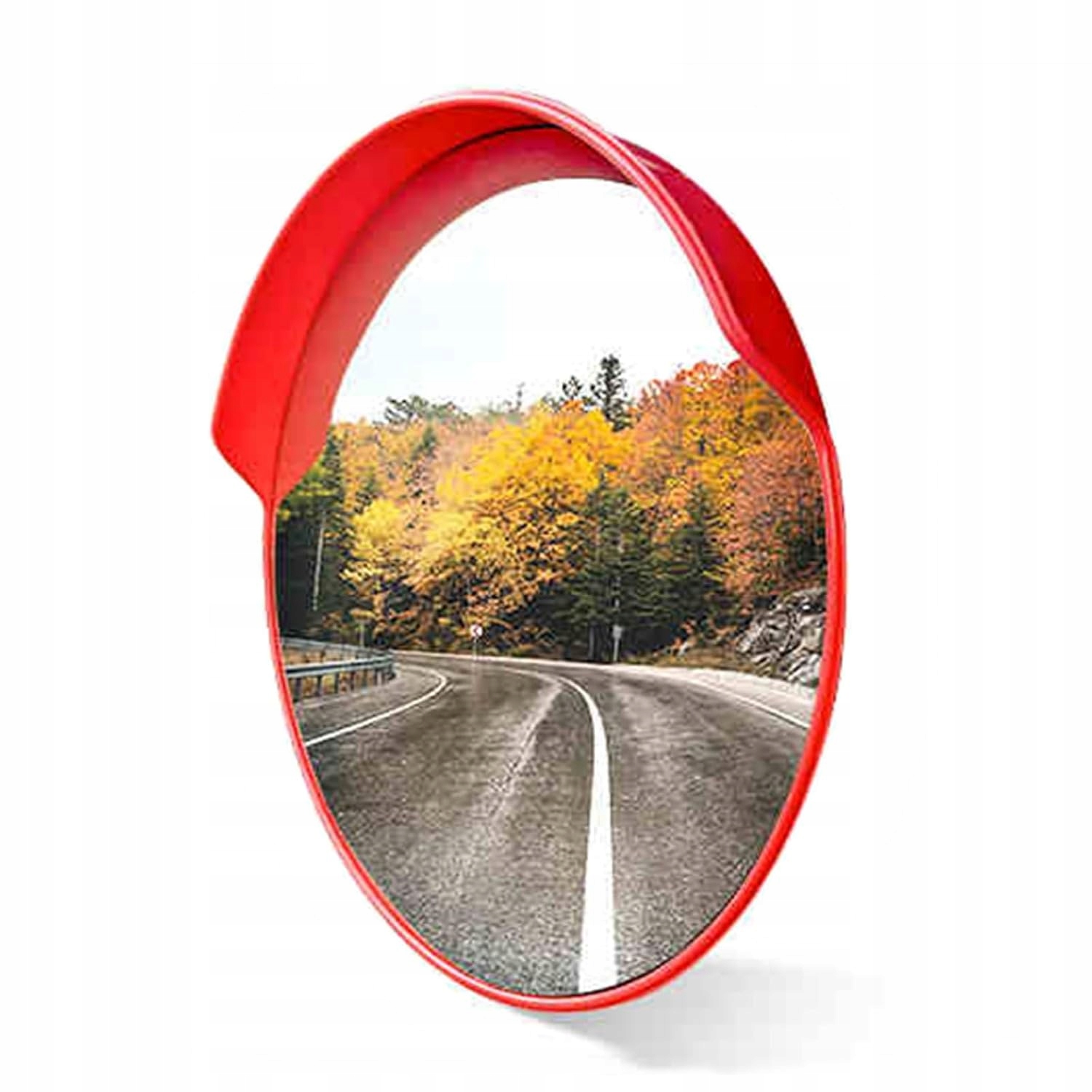 Zrcadlo 45 CM Konvexní Silniční Červené Nastavitelný Úhel Montáž