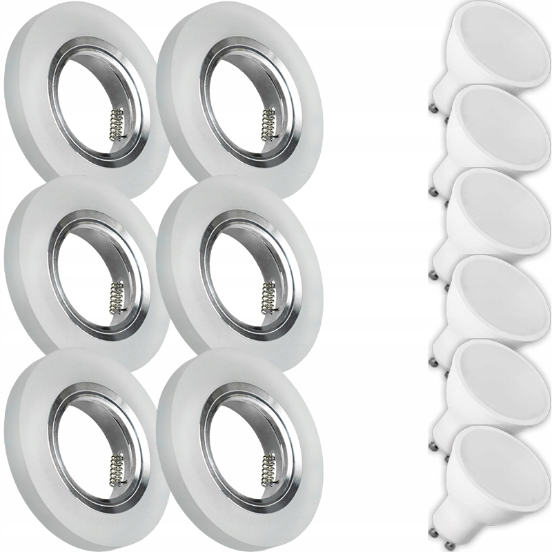 6X Skleněná Lampička Moderní Kulaté Stropní Svítidlo Kolo Silné Sklo Námraza Led Žárovka 5W