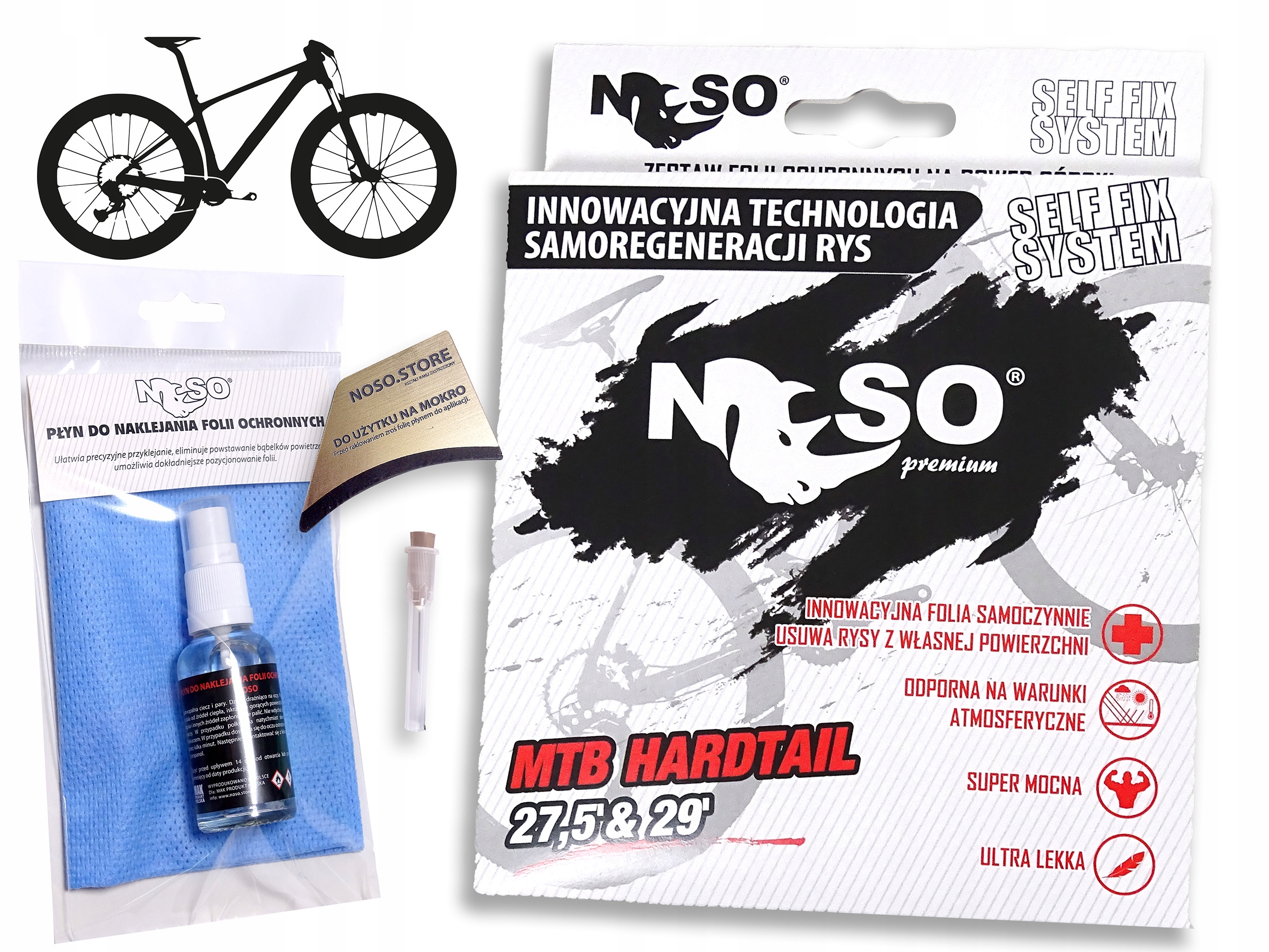 Fólie na Mtb kolo Hardtail sada Xxl|blesk s-reg Ppfh Premium