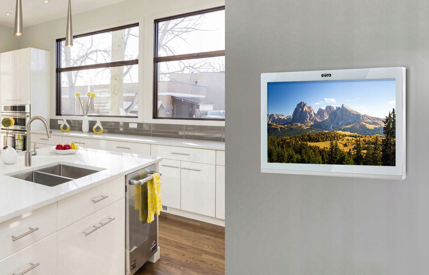 WIDEODOMOFON WiFi 10'' - Eura, czytnik breloków, szyfrator, Full HD, pamięć Marka Eura