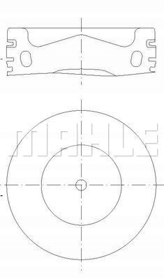 Tłoki MAHLE 028 PI 00158 001