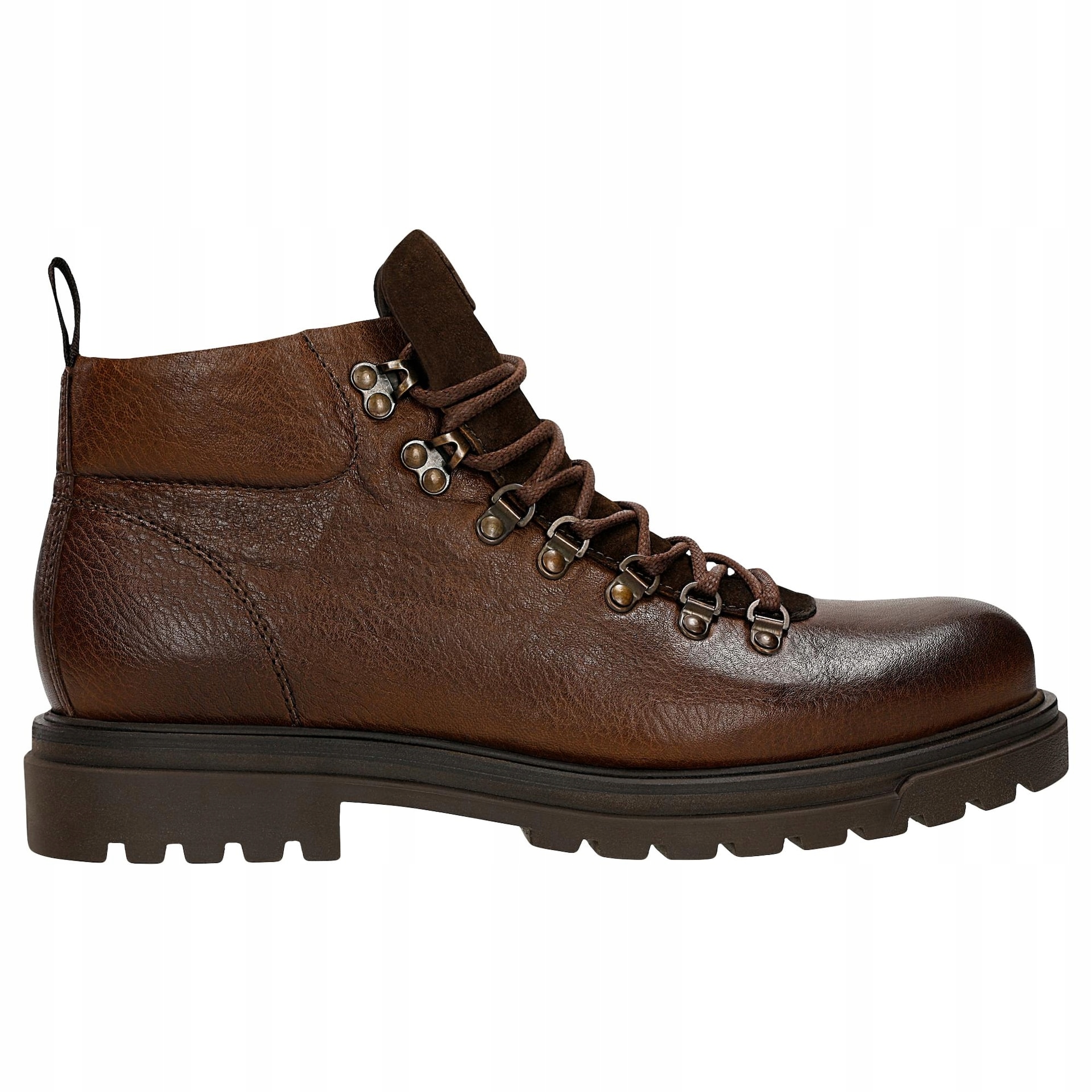 Pánské hnědé kožené pracovní Kotníkové Boty Wojas vel. 42