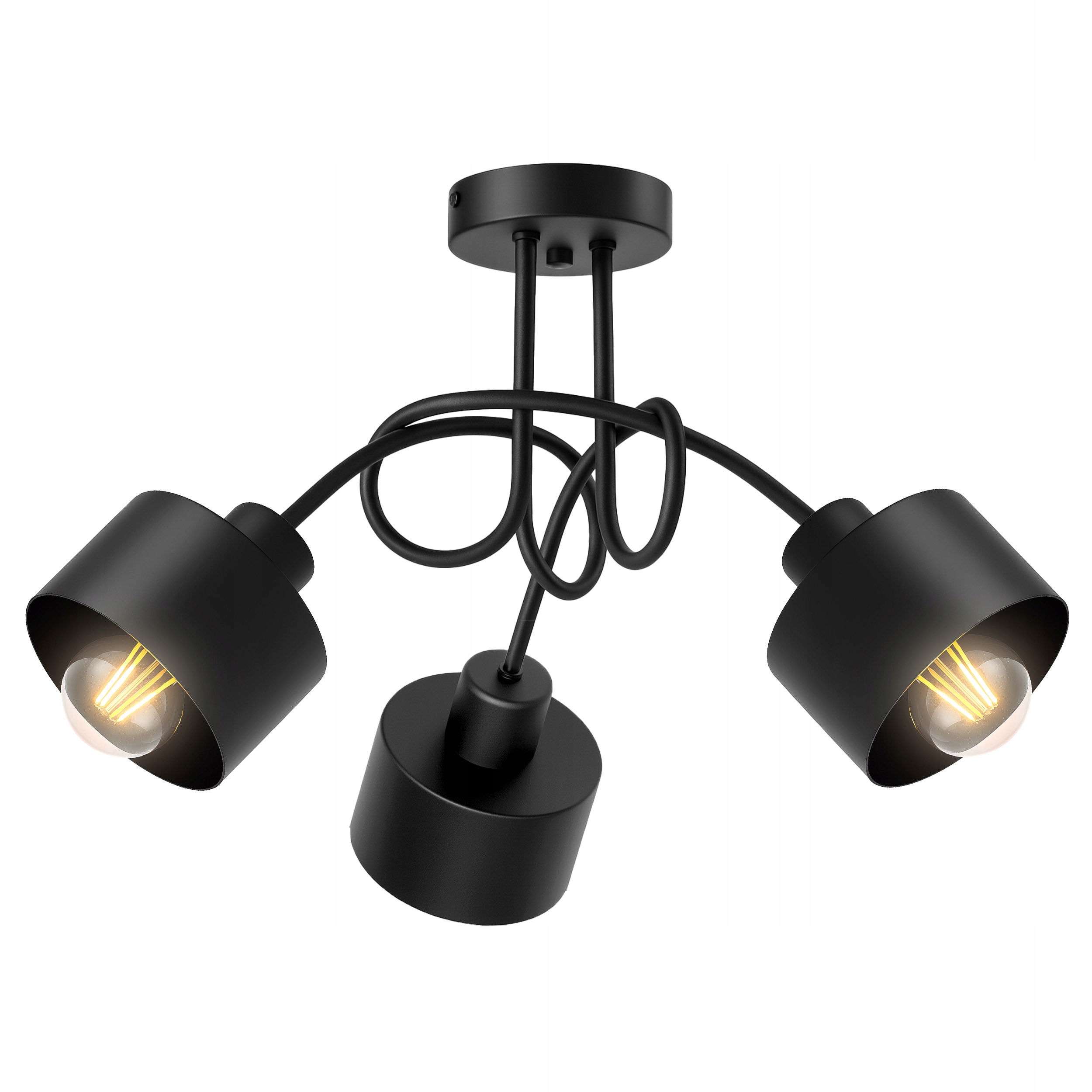 Lampa Sufitowa Żyrandol Pętla Loft Edison Led