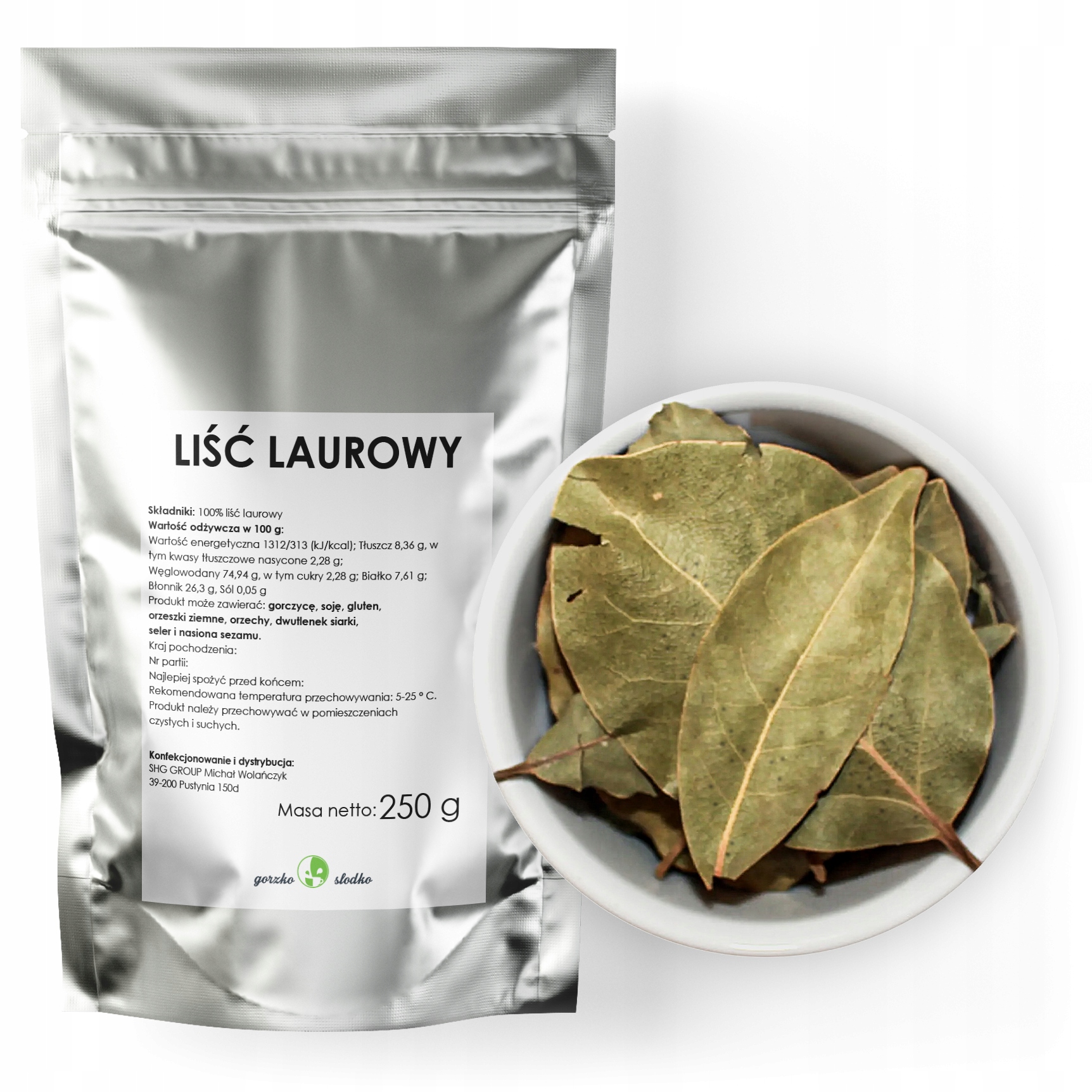 LIŚĆ LAUROWY aromatyczny 250g