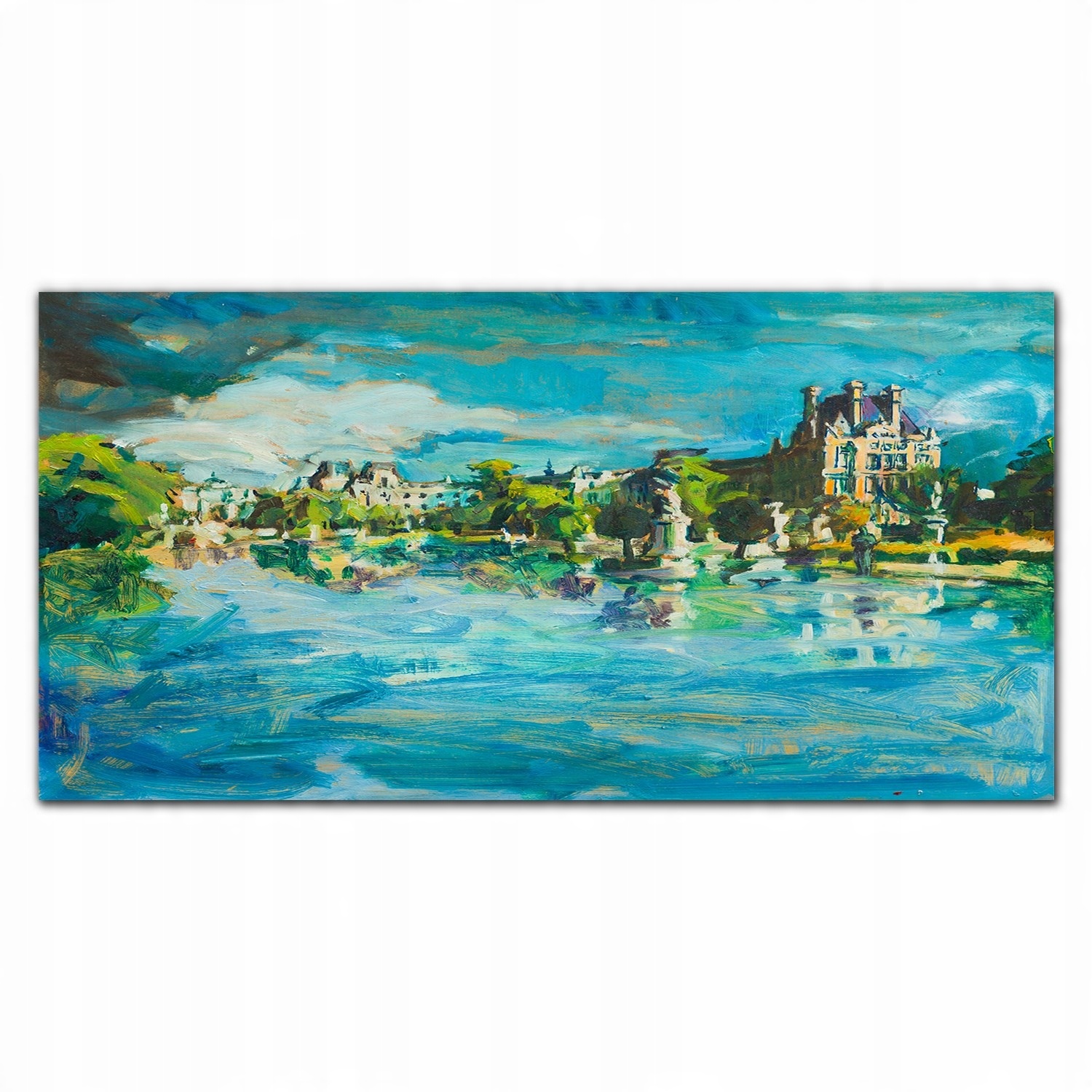 

Panele szklane do kuchni Malarstwo zamek 140x70 cm