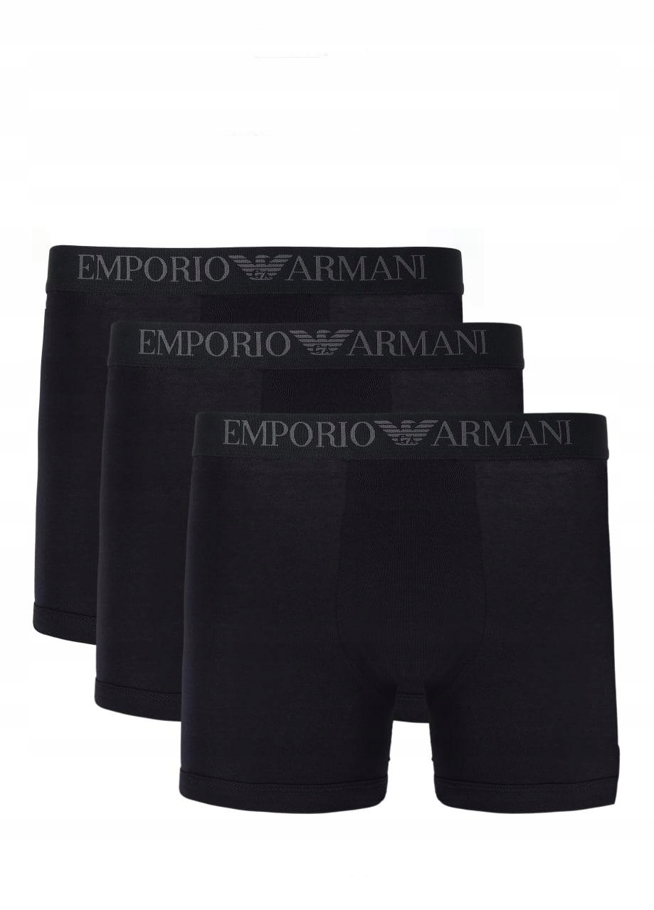 Emporio Armani Boxerky (3 Páry) černé/černé, velikost M