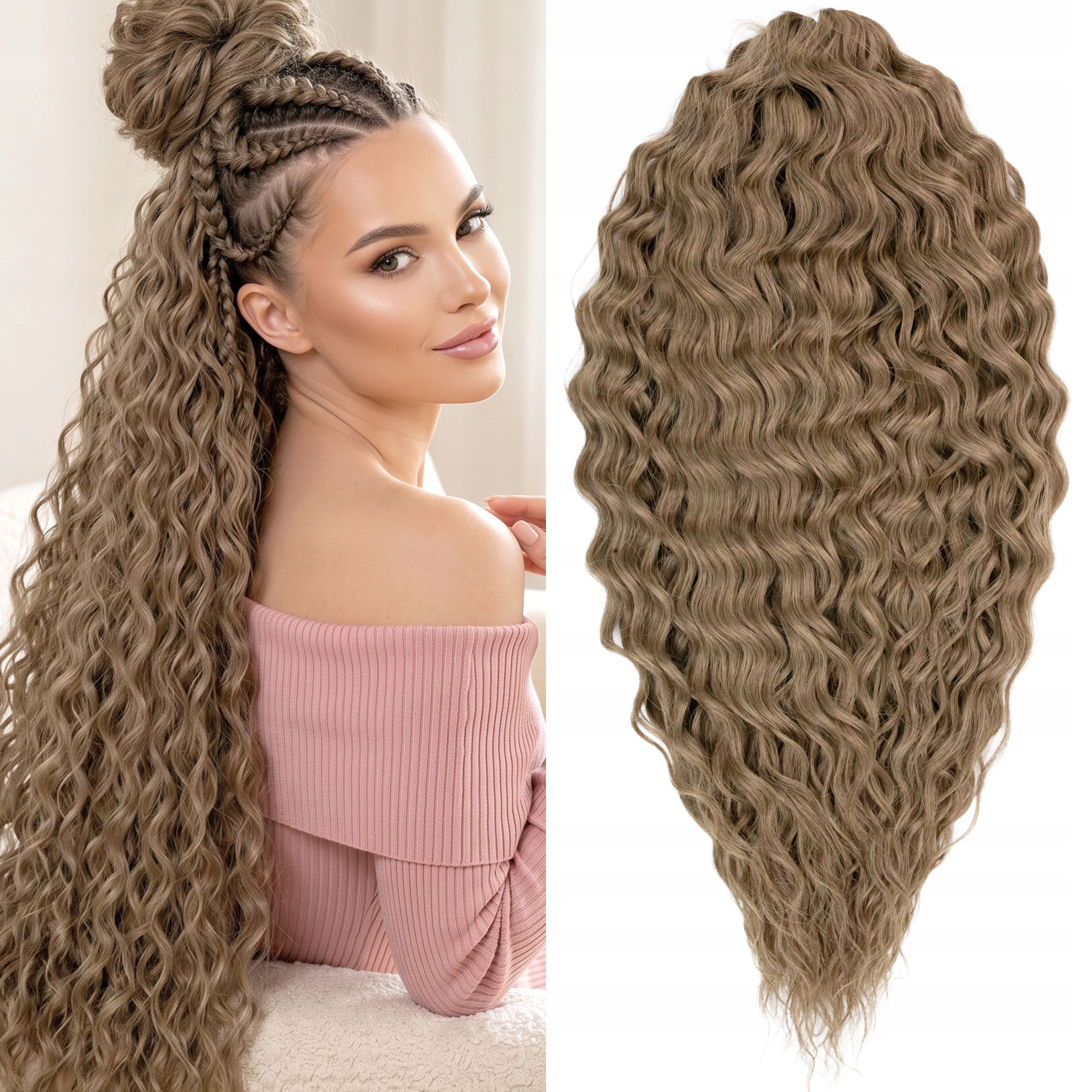 Syntetické vlasy Afroloki Ariel Premium 50 cm 300 g tmavě přírodní blond