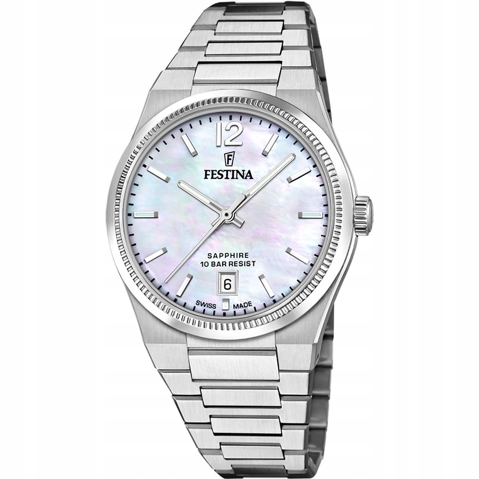 Festina Swiss Made 20052/1 dámské hodinky na náramku s perleťovým ciferníkem