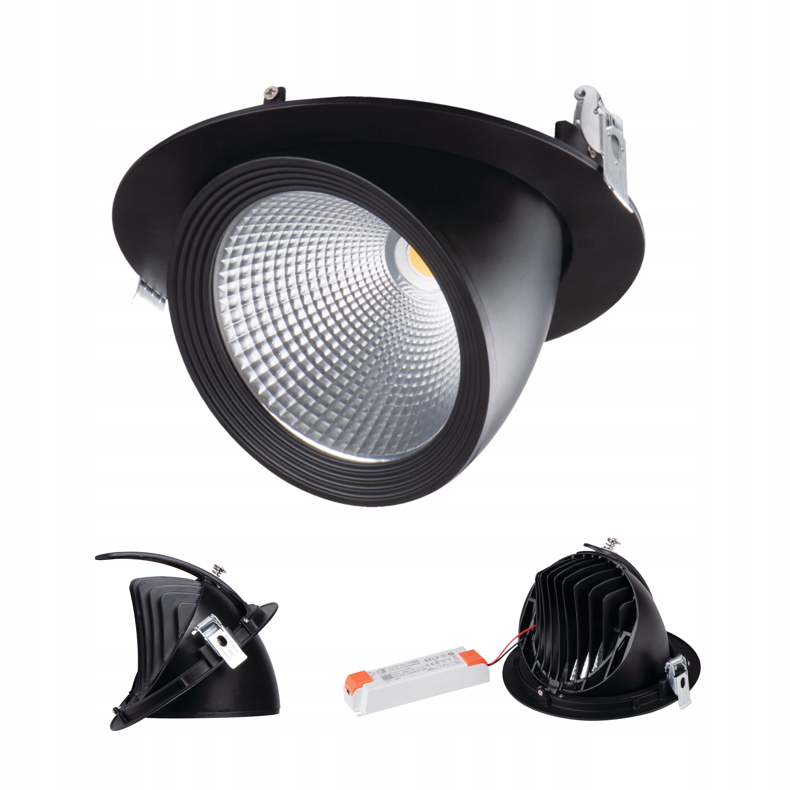 Stropní zapuštěné svítidlo Kanlux 23 W s integrovaným Led zdrojem 19 cm 22842