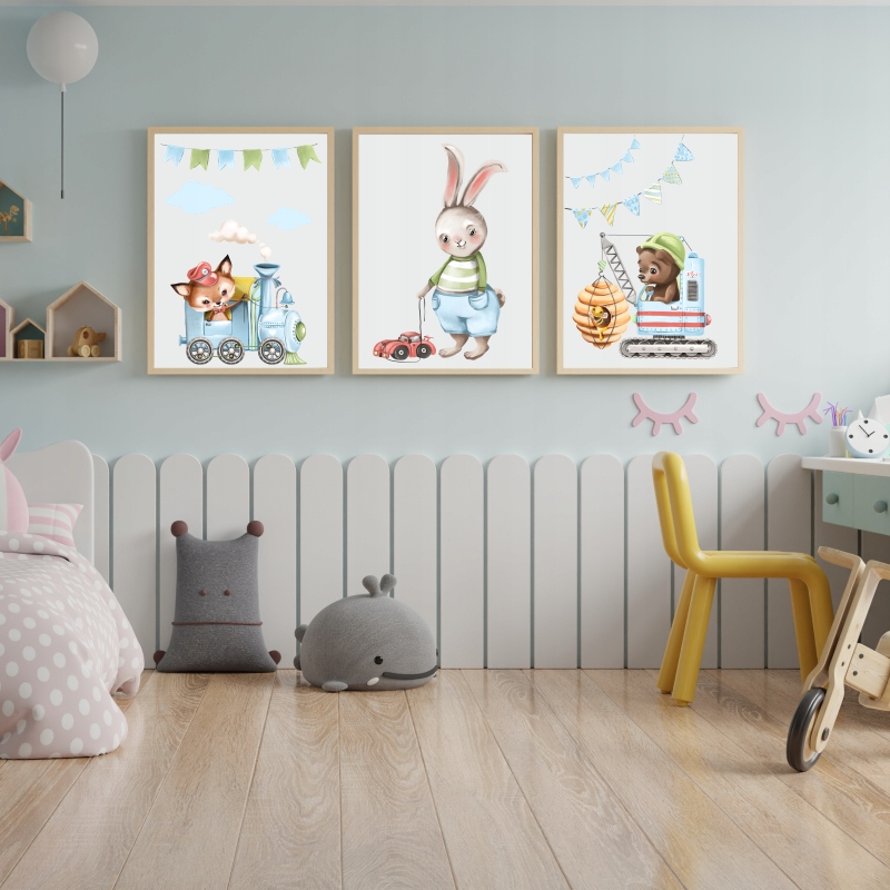 Zestaw 3 plakaty A3 samoloty balony transport nr.3 Bohater Inny