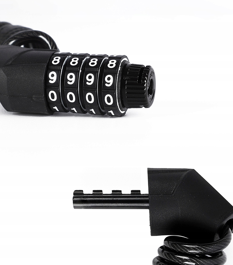 BLOKADA LINKA ANTYKRADZIEŻOWA ROWEROWA SZYFR ZABEZPIECZENIE ROWEROWE 1,2m Rodzaj linka