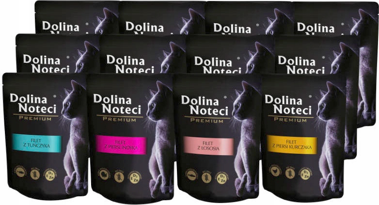 Levně Dolina Noteci Premium mokré Krmivo pro kočky filé 20x85g MIX Chutí