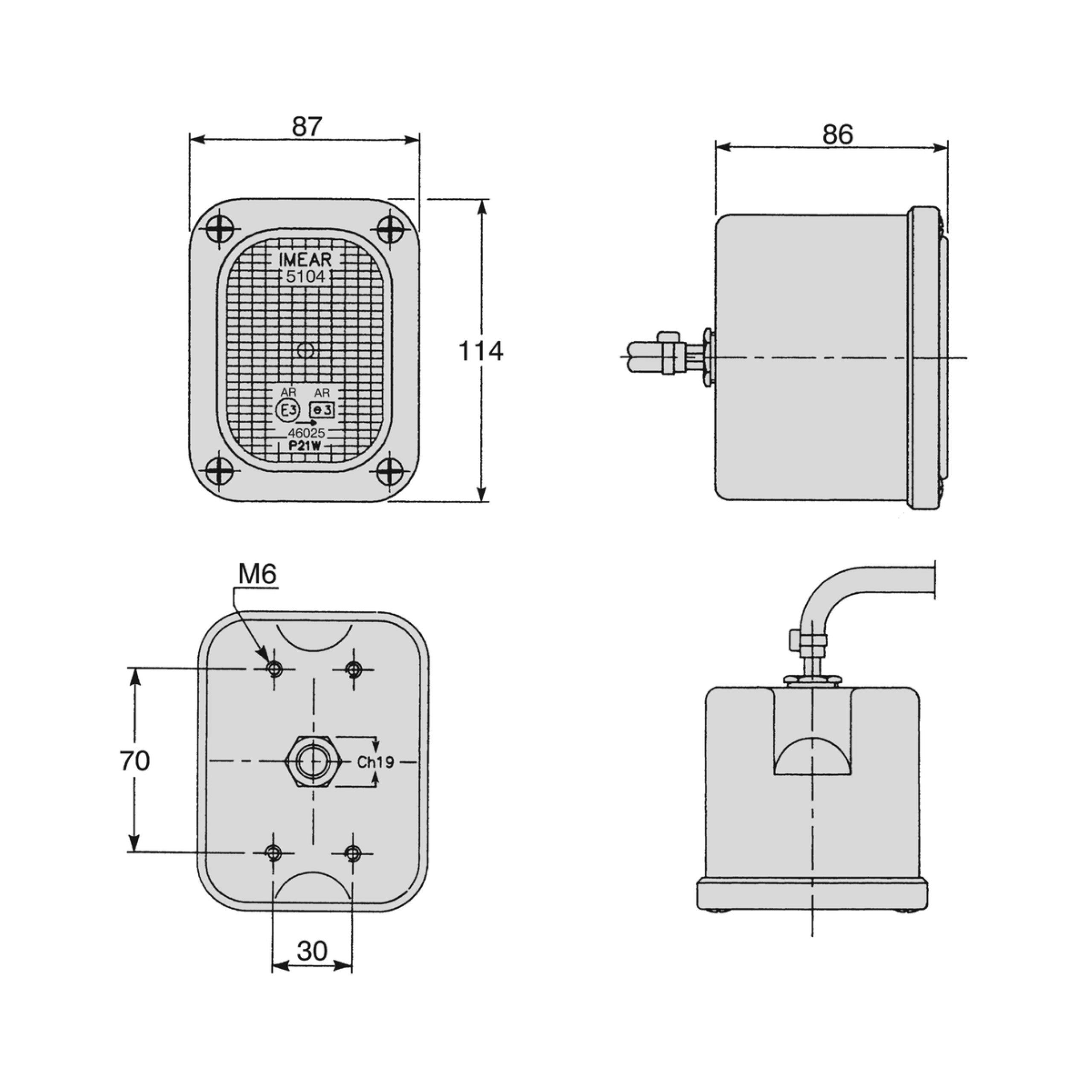 COBO 1000127 Lampa tylna Producent części Cobo