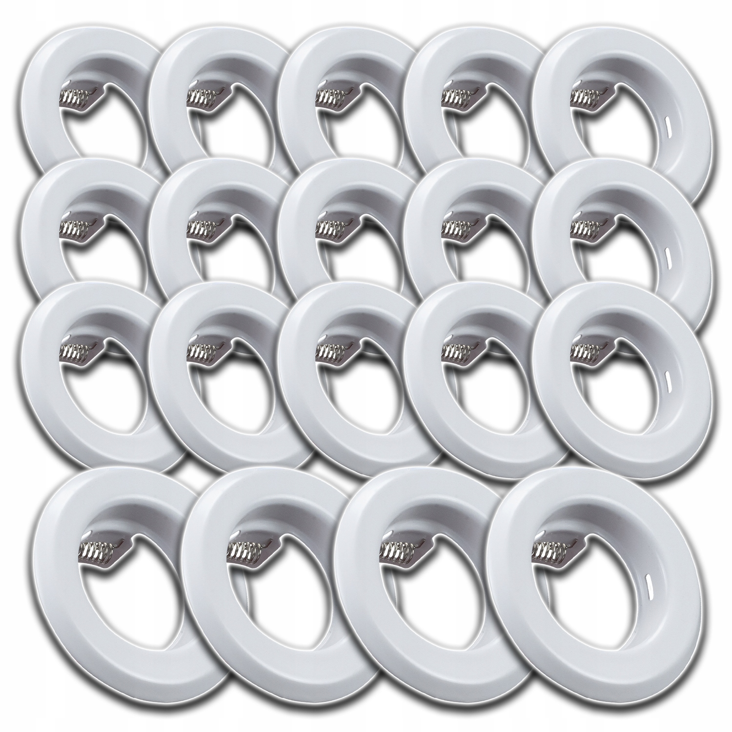 19x Stropní Svítidlo Halogenové Stropní Očko Aluminiové Svítidlo Bílé