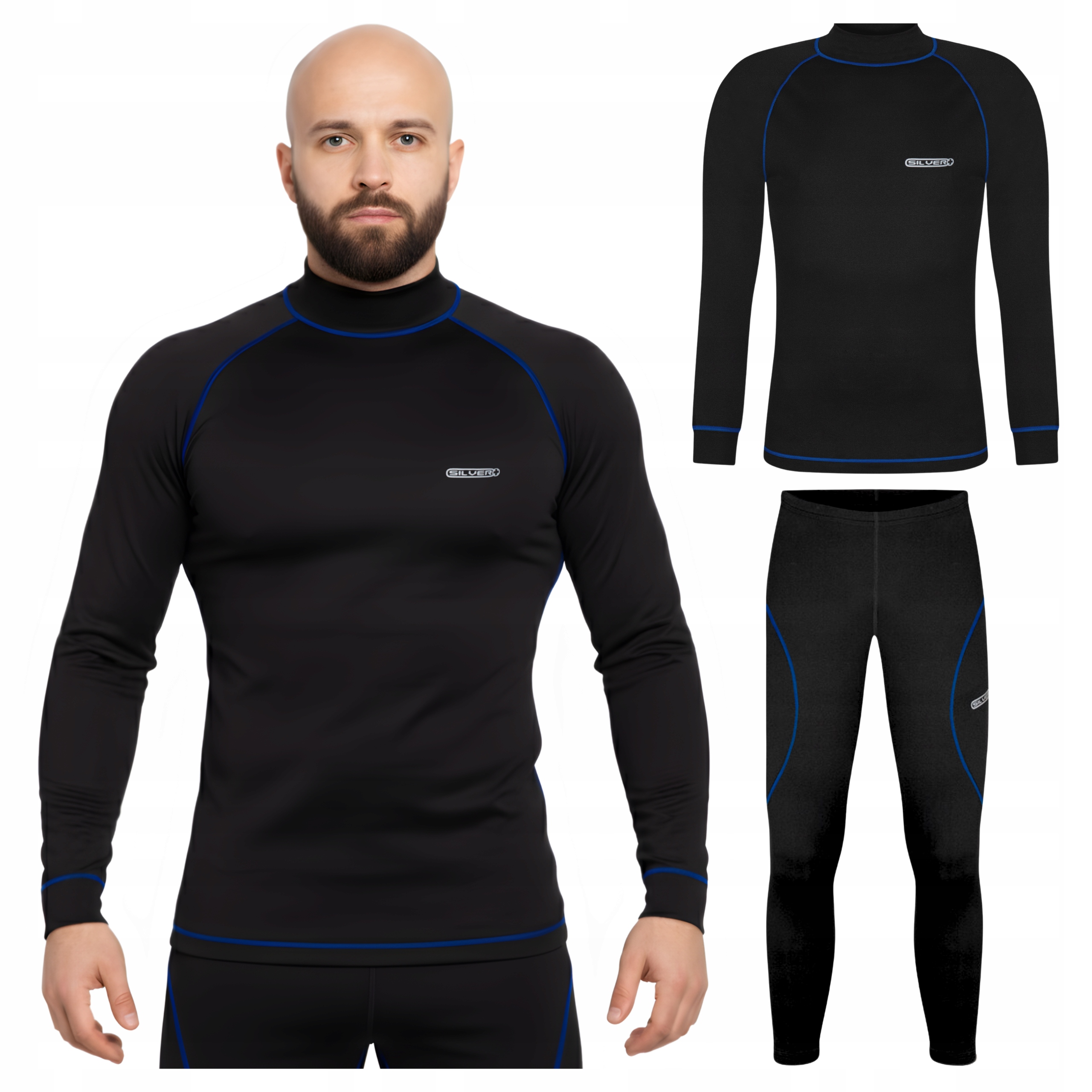 Oblečení Termoaktivní termoaktivní spodní prádlo Pánské komplet Tričko Kalhoty L