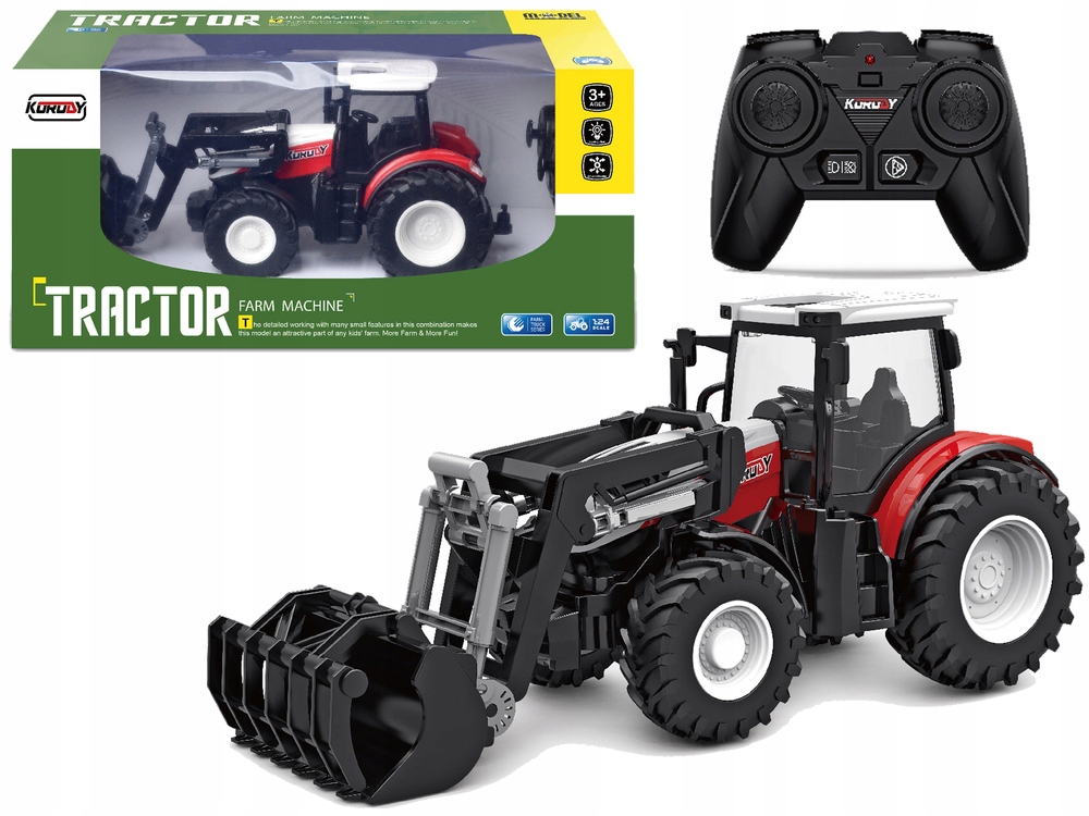 

Traktor Czerwony Zdalnie Sterowany 2,4 G Ruchoma