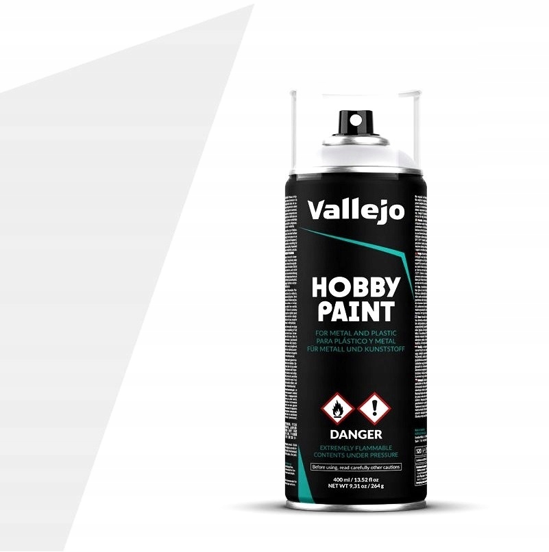 Vallejo 28013 Akrylový podkladový sprej Bonewhite Primer 400 ml, bílý