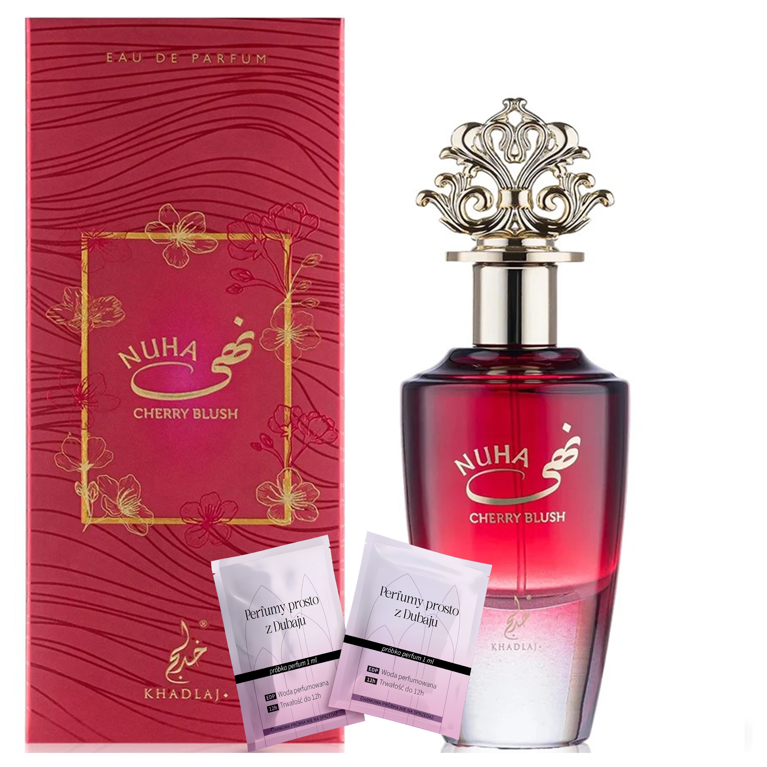 Dámské Parfémy Khadlaj Nuha Cherry Blush Višeň Ponořená Do Rumu Vzorky