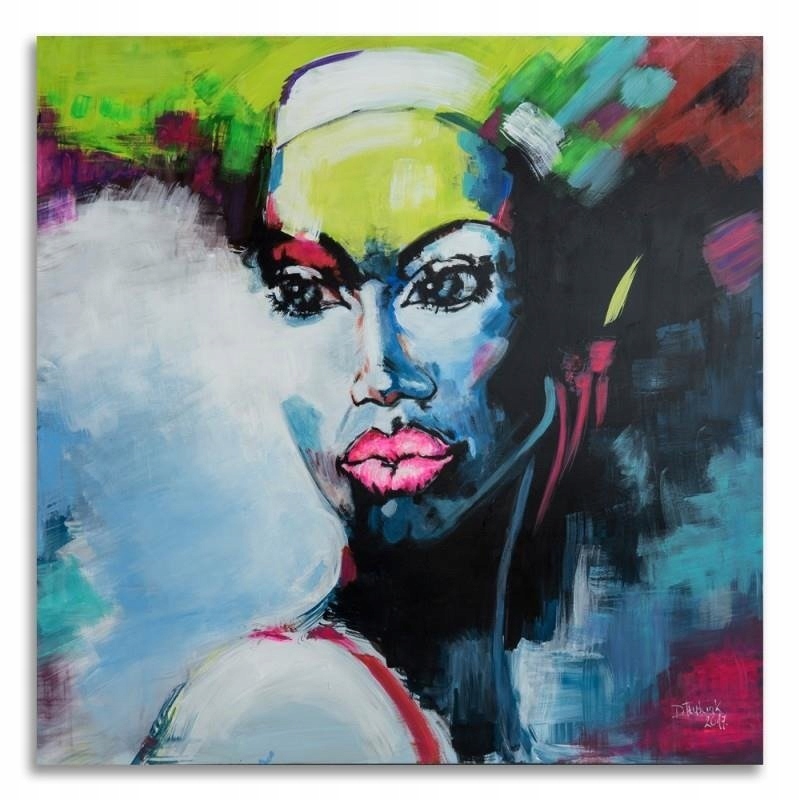 Obraz Plátno Canvas Portrét ženy malovaný 50x50