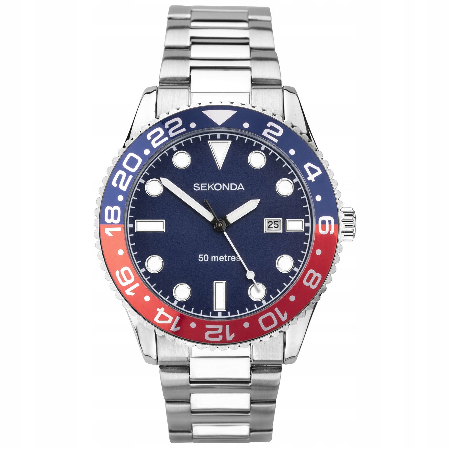 Pánské Hodinky Sekonda 30196 stříbrný náramek