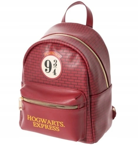 Batoh Nástupiště 9 3/4 červený koženkový, Harry Potter