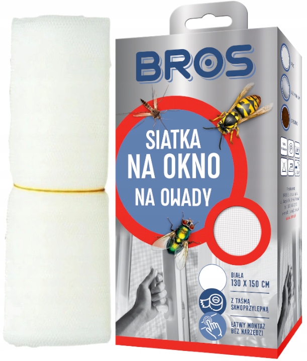 

Bros Siatka Okno Moskitiera 150X180 Komary Muchy