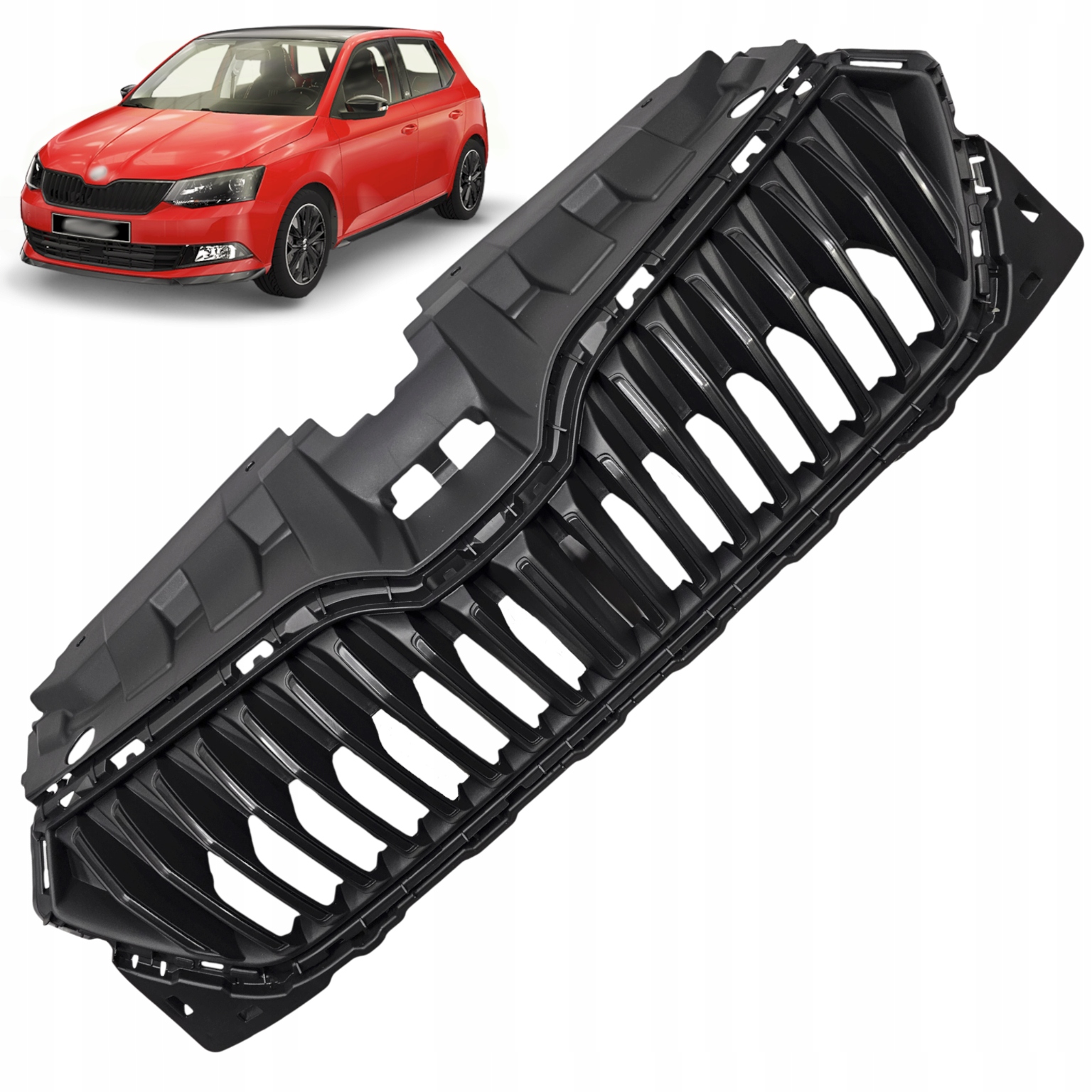 Atrapa nárazníku Grill Přední maskovací krytka Škoda Fabia III Lift 18-21R Hq