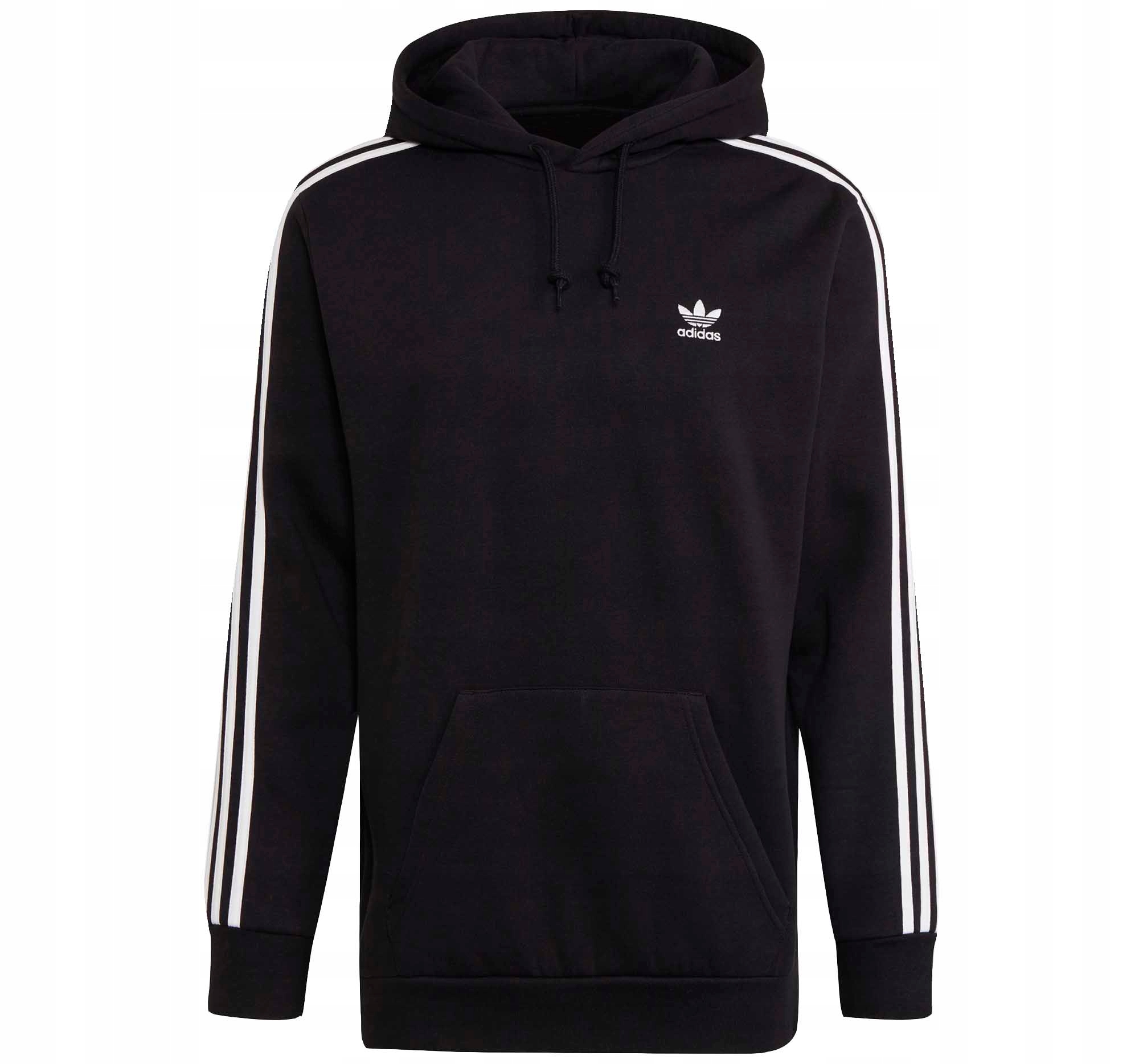 Pánská Mikina adidas H06676 3 Stripes Černá S