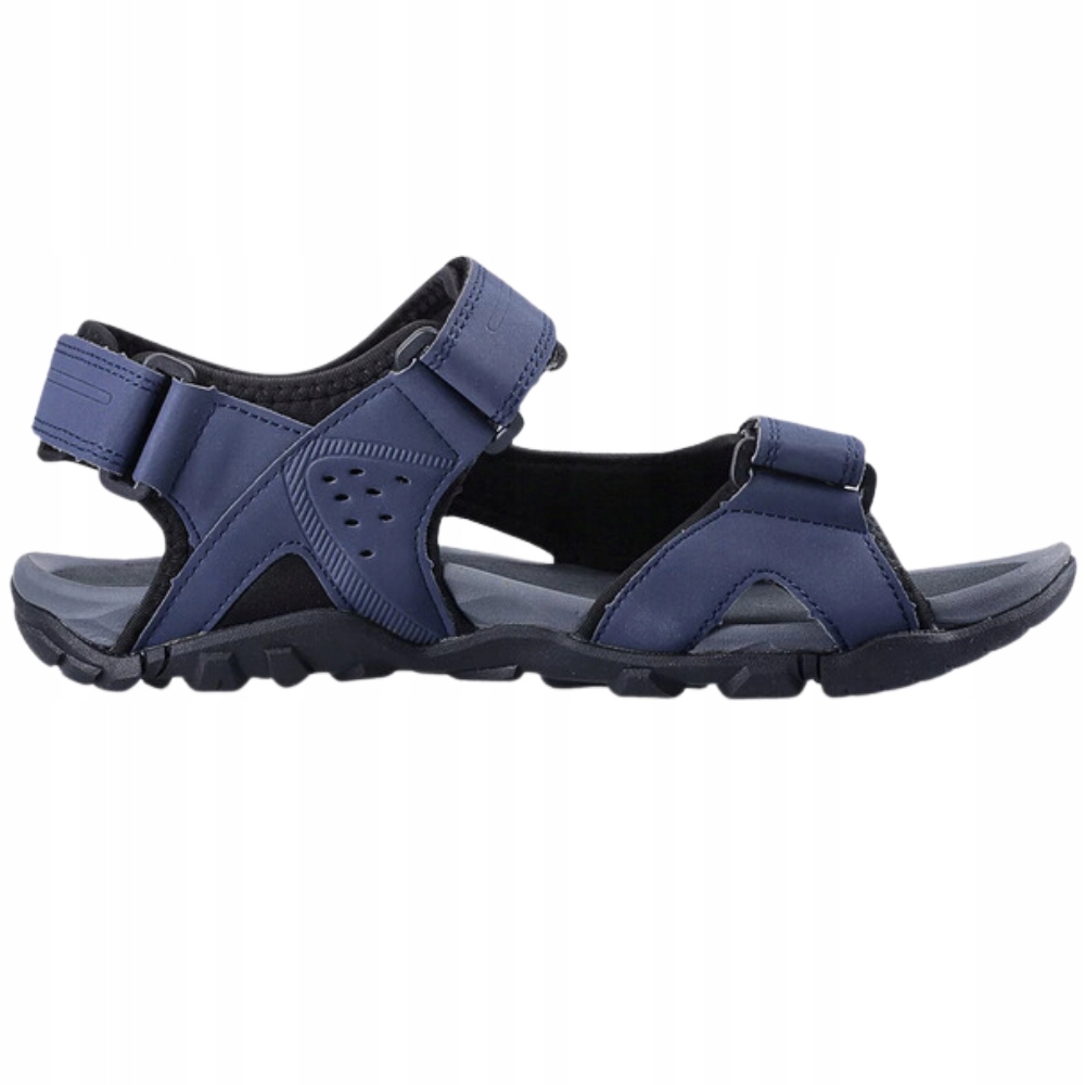 4F Pánské sandály na suchý zip FSANM018 Tmavě modré 40