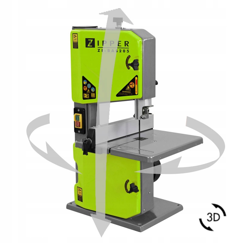 piła przecinarka taśmowa drzewa drewna zipper 250W Marka Zipper