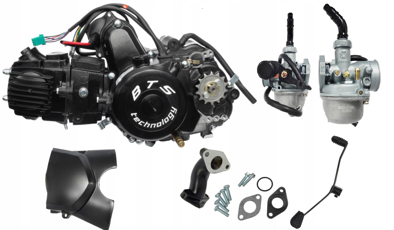 Silnik 125 110 cc Półautomat Atv Quad 3+1 Wsteczny