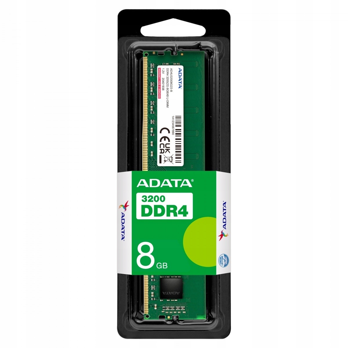 Adata/ DDR4/ 8GB/ 3200MHz/ CL22/ 1x8GB AD4U32008G22-SGN