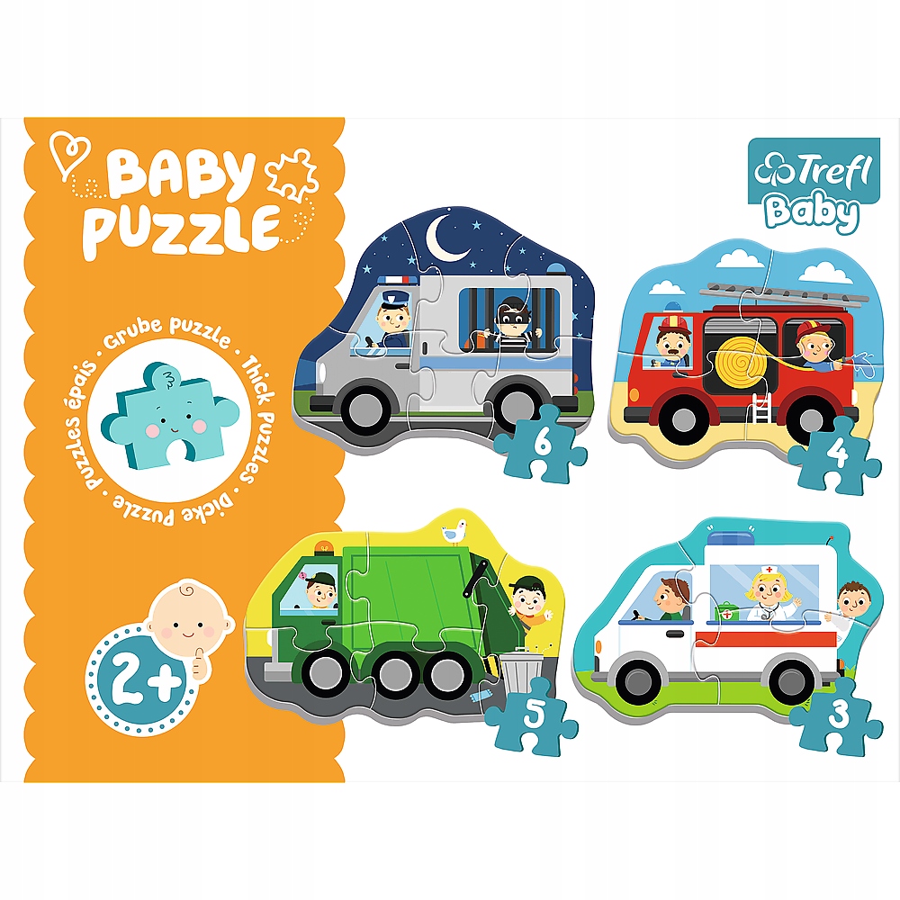 

Trefl Puzzle Baby Pojazdy i zawody 36071