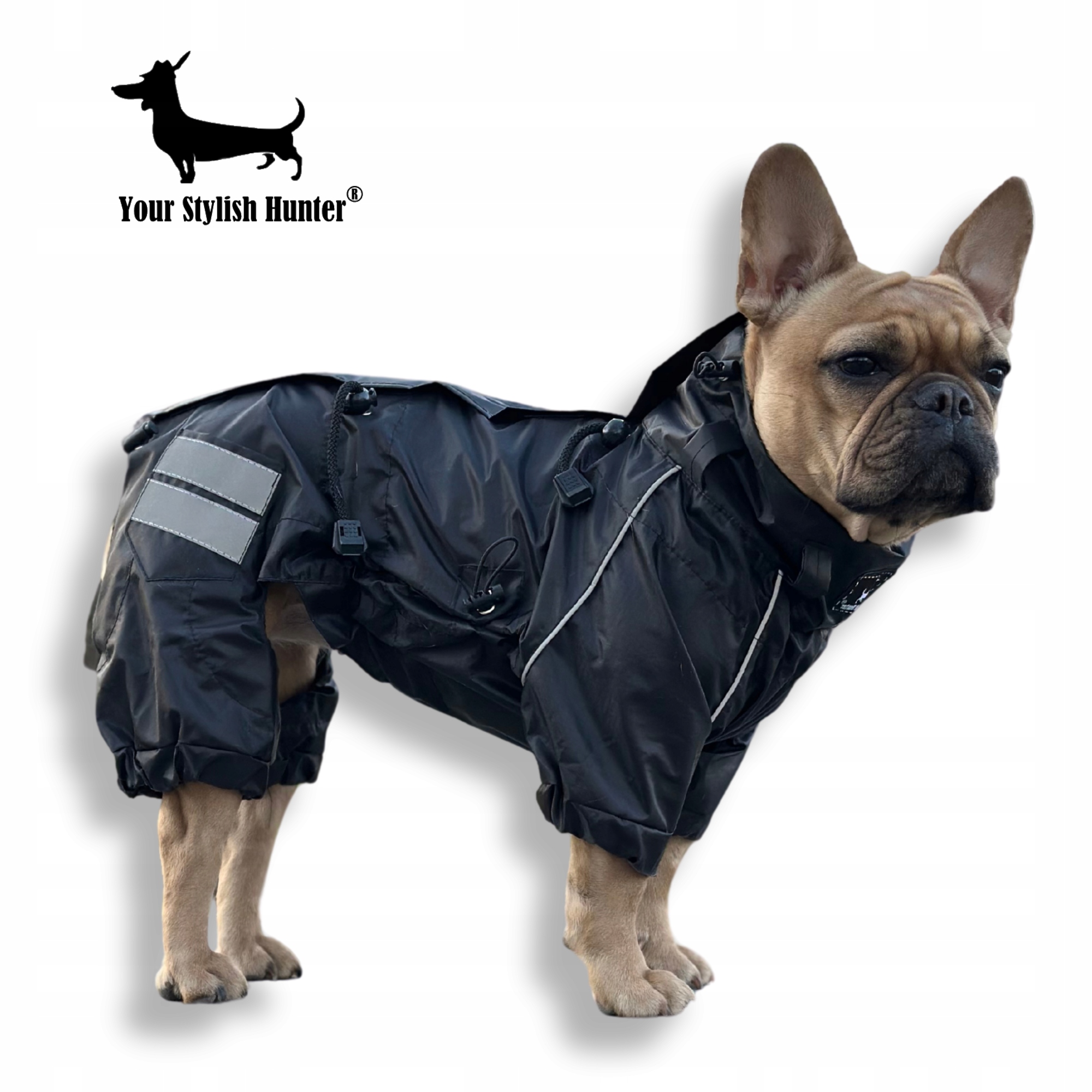 Levně Pláštěnková kombinéza Oblečení pro psa francouzského buldočka L