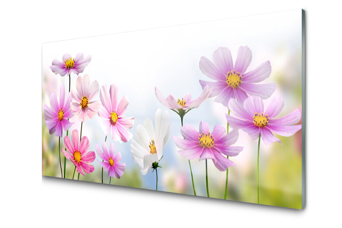 

Panel szklany Płytka Kwiaty Roślina 120x60 + Klej