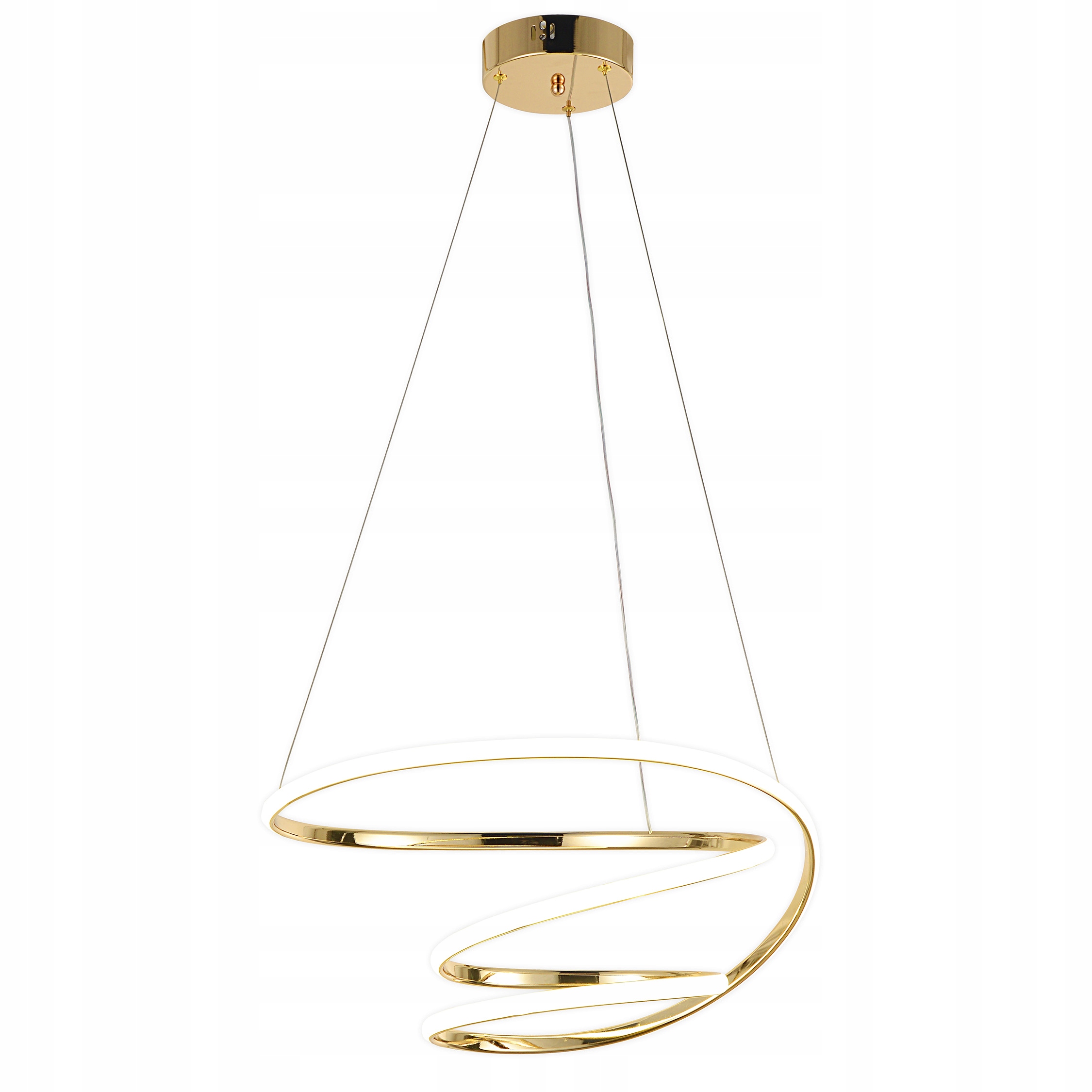 Závesná lampa 1-bodové Led svetlo Zlatá Moderná Glamour Špirála Toolight