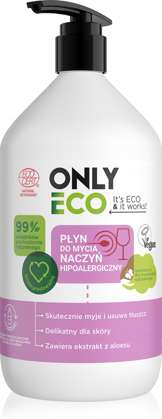 

Onlyeco, Hipoalergiczny płyn do mycia naczyń, 1 l