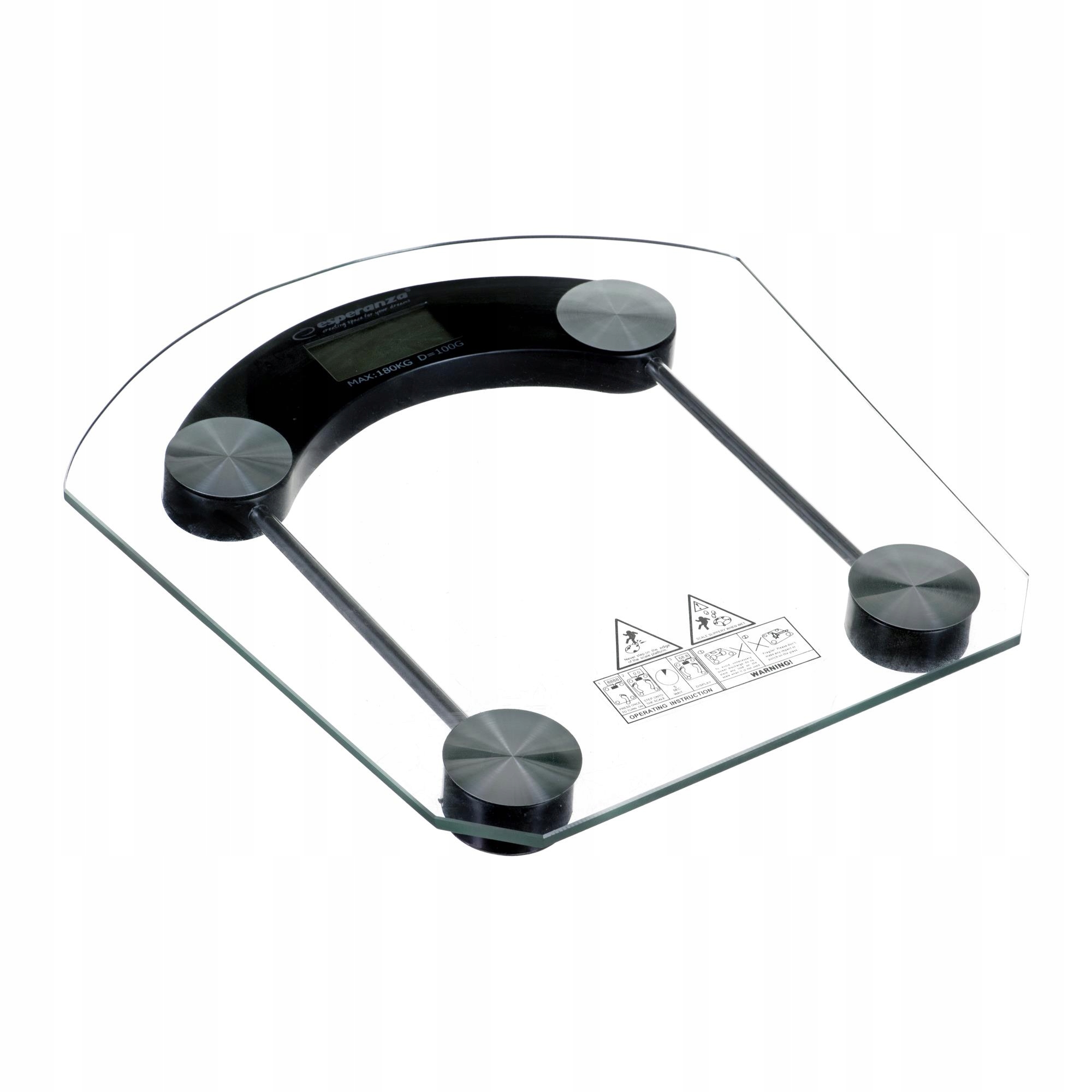 

Elektroniczna Waga Łazienkowa Szklana LCD 180KG