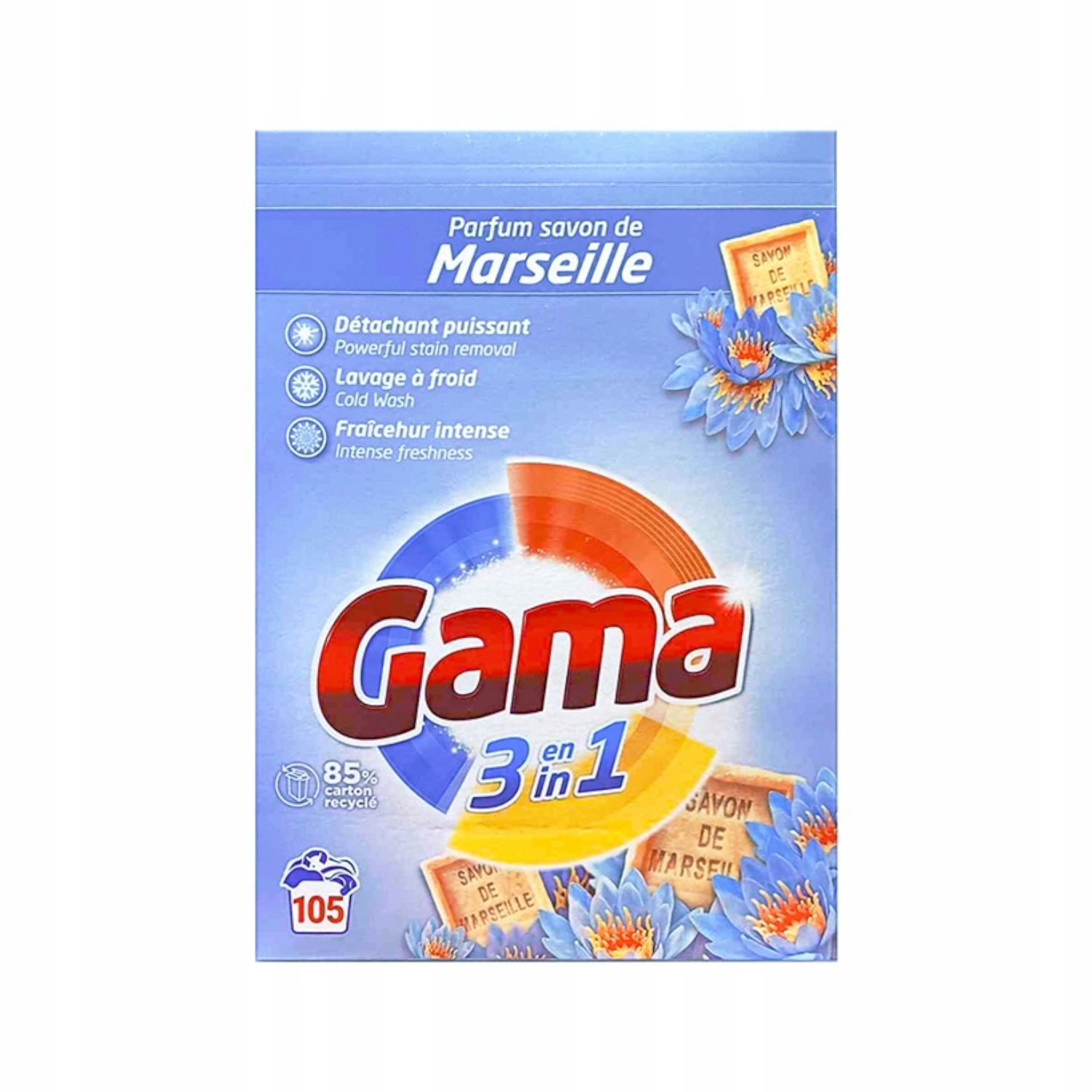 Levně Univerzální prací prášek Gama Marseille Universal 105 dam 5,775 kg