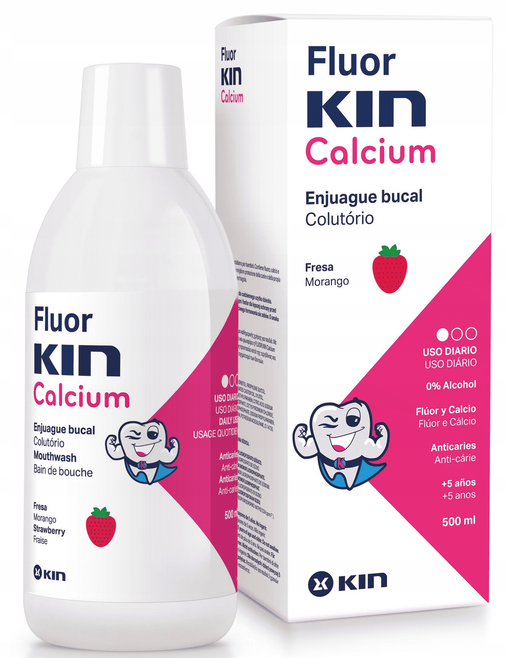 

Kin Fluor Calcium Płyn Dla Dzieci Truskawka 500ML