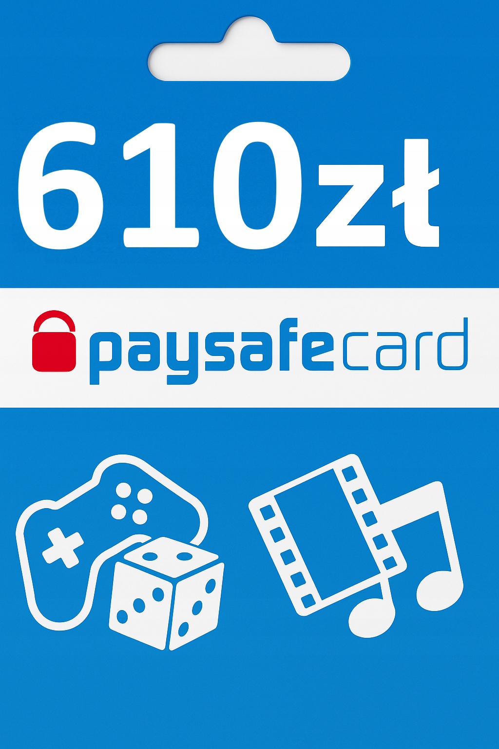 PaySafeCard 610 zł PSC Kod PIN Karta Portfel PSC