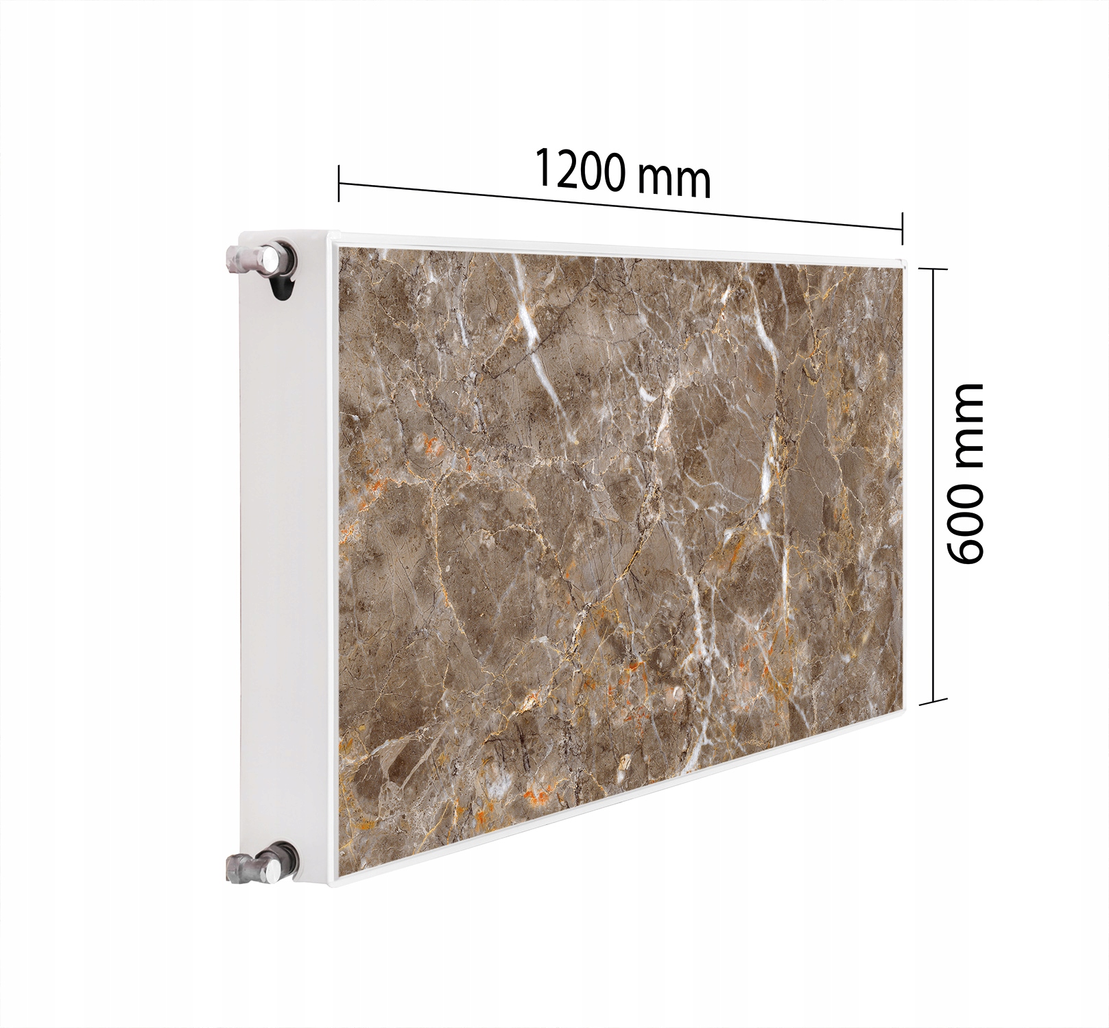 Maskovací Kryt Radiátoru 120x60 Mramorová Podložka Magnet