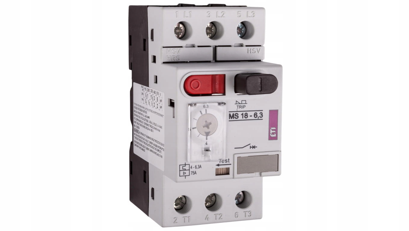 Motorový spínač Eti MS18-6,3A ETI-004600348