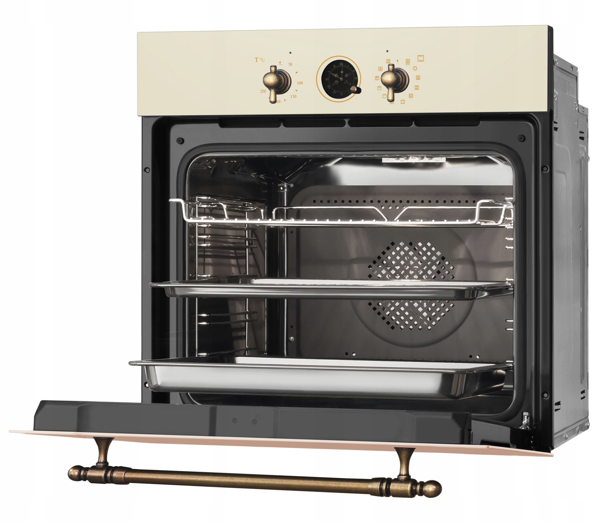 Zestaw Amica retro piekarnik+ płyta kość słoniowa Marka Amica