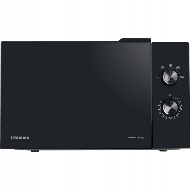 Kuchenka mikrofalowa Czarna 800W 23L Rozmrażanie 5 poziomów