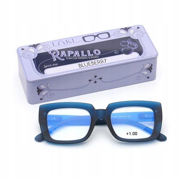 +1.0 Plusy Loki Italy Okulary do komputera Blue Block okulary do czytania