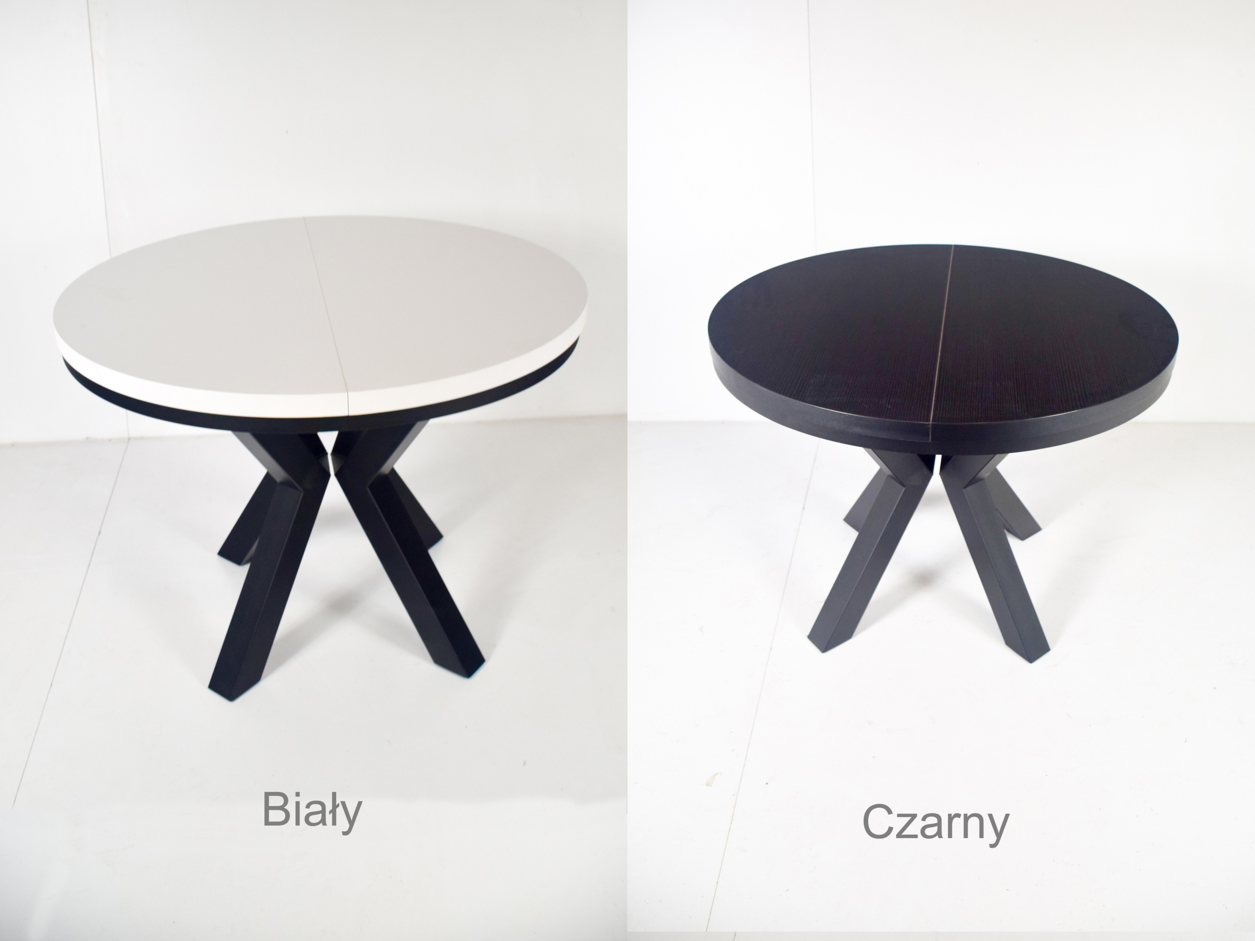 LOFT OKRĄGŁY fi100 3x50 metalowe nogi KOLORY Kolor mebla dąb craft złoty