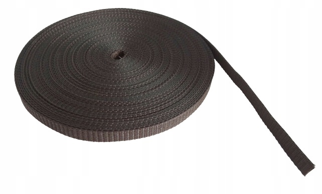 Taśma / Pasek do rolety zewnętrznej brązowy 14 mm